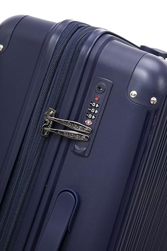 Luggage Set 3 Piece 100% PP Heavy Duty Hardside Expandable Suitcase Set with TSA Lock Double Spinner Wheels (Blue)2