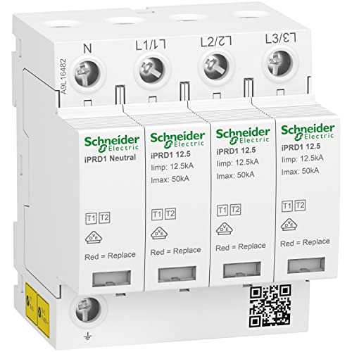 Schneider A9L16482 Überspannungsschutz 3P+N Iimp 12,5 kA Imax 50 kA iPRD1 Fernsignal
