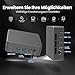 iProda Mini-PC 12. Generation Alder Lake N97 Prozessor (4C/4T, bis zu 3,6 GHz), 16 GB DDR4 RAM, Mini-Desktop-Computer mit 512 GB PCIE SSD 4K Dual Display Micro PC WiFi6/Bluetooth 5.2/USB3.2