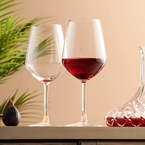 Lefonte Wine Glasses, Italian Red Wine Glasses Set, 18Oz Clear Wine Glasses, Wine Glass Cups, Set Of 2 - Made In Italy #TOP5