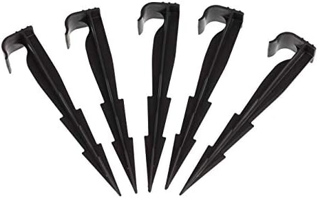 GARDENIX® Pack of 50 AquaPEG Ground Securing Pegs for Drip Irrigation Line Weeping Pipe Soaker Hose