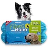 Wolfpack® Fitness Dog Bone – Balance Pad & Physio Wackelkissen für kleine & große Hunde – krallenfestes Trainingsgerät & Balancekissen | Better4Pets-Edition (Blue)