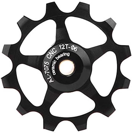 Derailleur Pulley Bike Whell Positive&Negative Teeth Ceramic Bearing Guide 10T 11T 12T Jockey Wheel Guide Wheel Bicycle Rear for Shimano Sram(12T)