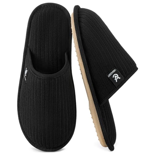 VeraCosy Women's Comfy Scuff Slippers Soft Terry Cloth Memory Foam Home House Shoes