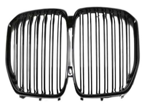 Grilles radiateur pour X5 G05 2019-2023 calandre centrale double latte finition gloss black