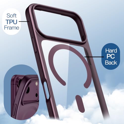 Image of JETech Magnetic Cover Case for iPhone New Pro, Dark Cherry