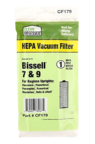 Clean Obsessed �����p�t�B���^�[�BBissell Style 7�AStyle 9�AStyle 16�ɓK���B�o�b�O���X�A�b�v���C�g�p�BCleanview�APowerforce�APowerglide�APowertrak�ARevolution�AHe