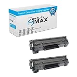 SuppliesMAX Compatible Replacement for Canon LBP-6200/LBP-6230/LBP-6240 Series Black Jumbo Toner Cartridge (2/PK-3000 Page Yield) (3483B002J_2PK)