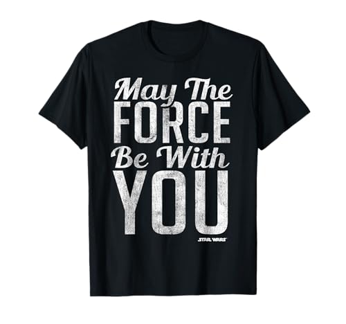T-shirt Star Wars May The Force idéal pour les conventions geek
