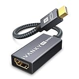 IVANKY 4K Mini DisplayPort to HDMI Adapter, 4K@60Hz, Thunderbolt 1&2 to HDMI Super Slim, Mini DP to HDMI Adapter for MacBook Air/Pro, Surface Pro/Dock/Book, Monitor, Projector-Grey