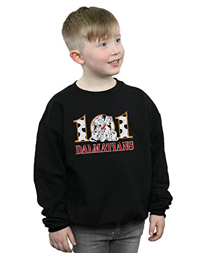 Disney Jungen 101 Dalmatians Puppy Hug Sweatshirt Schwarz 7-8 Years Cover