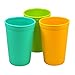 Re-Play Made in the USA 3pk Drinking Cups for Baby and Toddler - Aqua, Green, Sunny Yellow (Aqua Asst.)