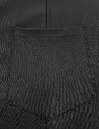 Fallorchid Women's Business Button Up Sleeveless Vest Crop Tops V Neck Jacket Waistcoat4