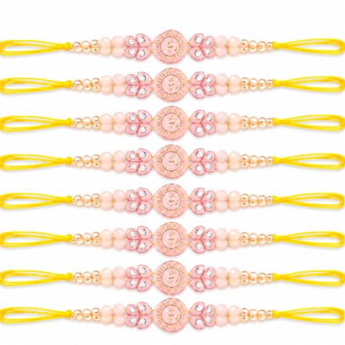 Image of Set for Brother Set of 2, Designer Peacock Rakhi for Brother Boy Men, Premium Kalash Raki for Bhaiya, Traditional Rakshabandhan Rakhis with Best Wishes Card and Tillak Set, Thread (mj)