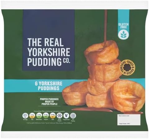 The Real Yorkshire Pudding Co. 6 Gluten Free Yorkshire Puddings, ...