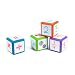 EAI Education Magnetic QuietShape Foam 1.5" Write-On/Wipe-Off Dice: Set of 12 - Bright Colors