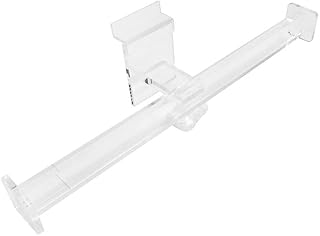 PROLINEMAX 11-1/2' Clear Acrylic Slatgrid Slatwall Necklace T-Bar Display Retail Store Shop Display Fixture