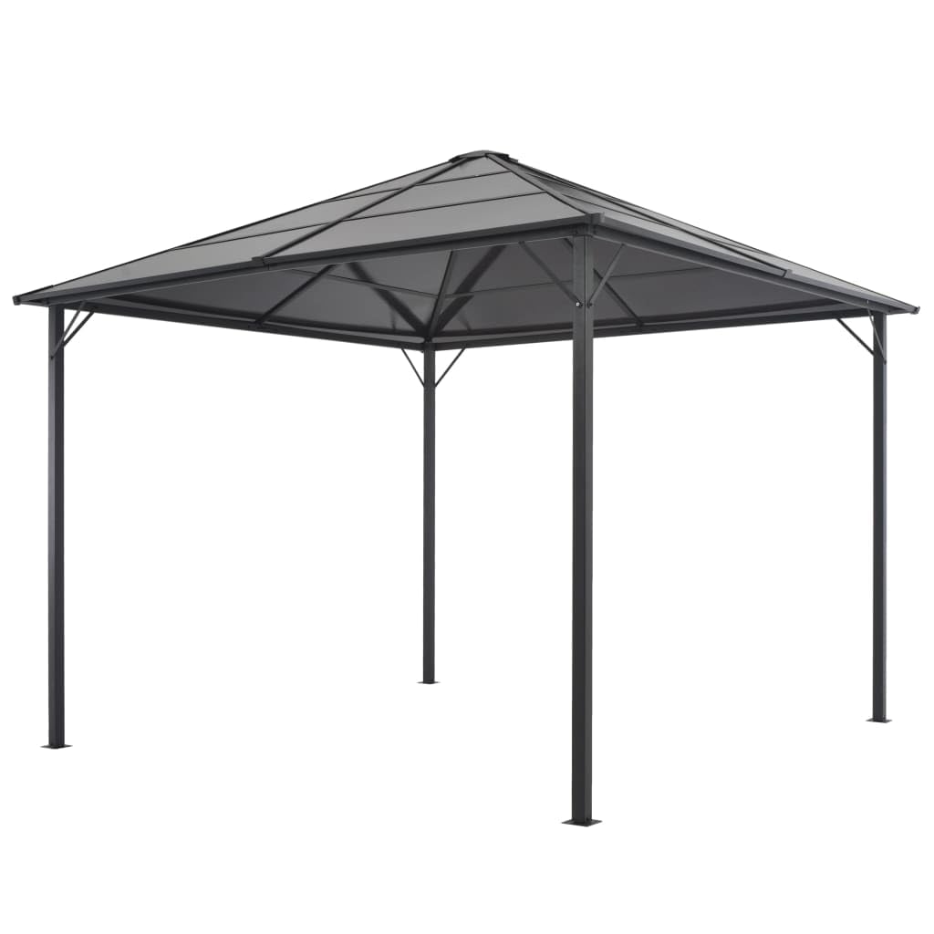 VidaXL Mirador con Techo Negro Carpa Jardín Carpa Recepción Multi-Tamaño