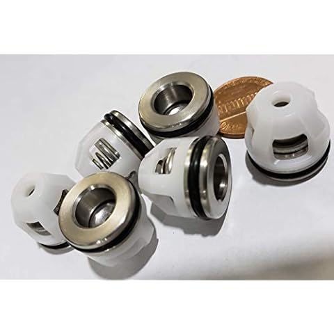 AR Annovi Reverberi Replacement Valve Kit 6 Pack, AR2186, Black Cover