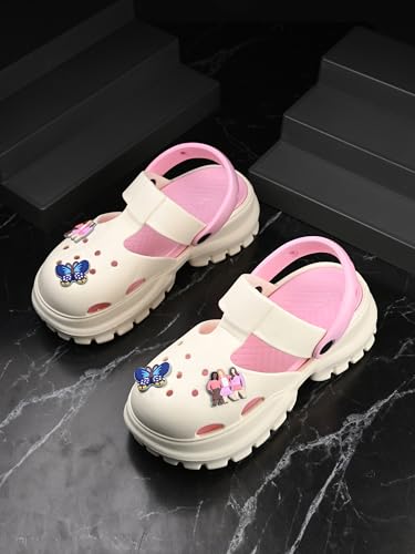 Image of DOCTOR HEALTH SUPER SOFT Stylish and Light Weight & Waterproof Anti Skid Women Clogs with Cushioned Footwear || Comfortable with Adjustable Back Strap Women Clog Everyday Wear
