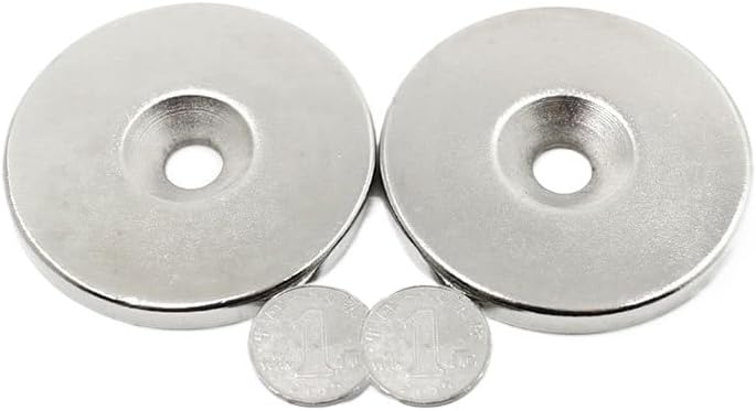 1/2PCS 80x5-10mm Big Round 80X5-10 Thick Disc Neodymium 80 * 5-10 Permanent 80 * 5 Hole 10mm magnet(2PCS)