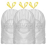 Bilieasy 60 Pack Bin Bags 50L 64x71 cm Bin Liners 13 Gal Garbage Bags for Office Kitchen Bedroom