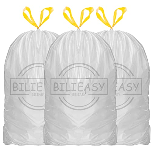 BILIEASY 50L 64x71cm Müllbeutel 13 Gallonen 60 Pack Müllsäcke für Büro Küche Schlafzimmer Cover