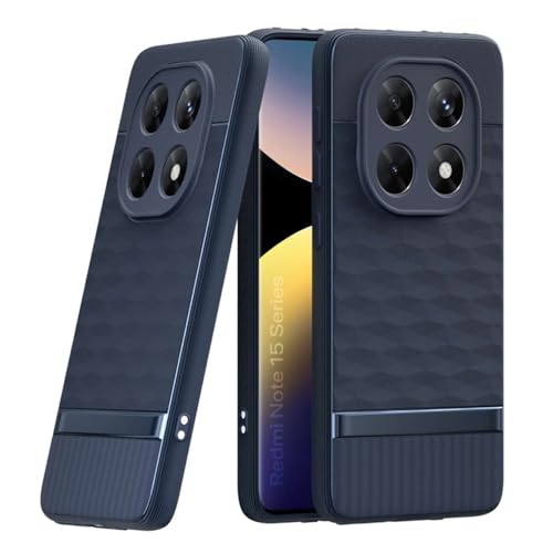 Image of Shockproof Case Compatible with Mi Redmi Note 15 5G | Full Camera Protection | TPU Flexible Back Cover for Mi Redmi Note 15 5G (Steel Blue)