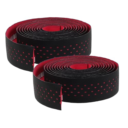 ledmomo ロードバイク用ハンドルバーテープ 非滑り性 ソフトパッド入り 衝撃吸収グリップテープ 自転車用ハンドルラップ テープ 快適装着