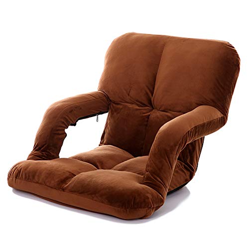 Fauteuil de sol pliable pour soulager le dos avec accoudoirs