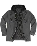 ZENTHACE Quilted Lined Hooded Plaid