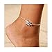 Edary Beach Turtle Anklet Silver Ankle Bracelet Foot Accessories for Women and Girls