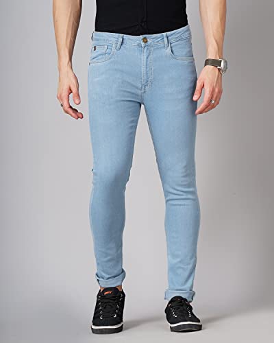 Image of Hardsoda by The Indian Garage Co Men Slim Fit Solid Mid-Rise Stretchable Jeans