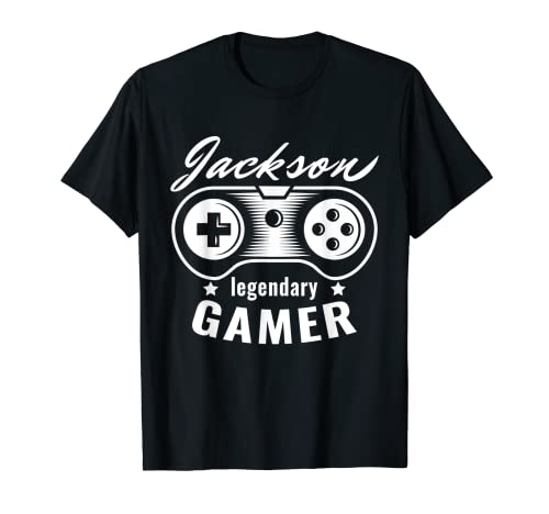 Jackson Legendary Gamer - Regalo de nombre personalizado Camiseta