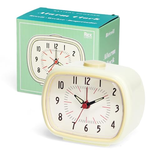 Image of Rex London Retro alarm clock - Ivory white