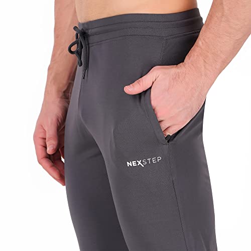 Image of NEXSTEP Men's Regular Fit Track Pants with Zipper Pockets