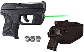 Laser Kit for Ruger® LCP® II (LCP2 - Fits Both .22LR & 380 LCP 2 Models) w/ Tactical Holster, Touch-Activated ArmaLaser TR12-G Green Laser Sight & 2 Extra Batteries