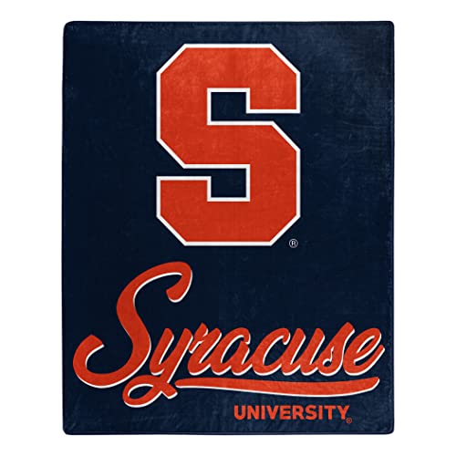 Northwest NCAA Syracuse Orange Unisex-Adult Raschel Throw Blanket, 50" x 60", Signature