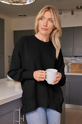 Image of EFAN Womens Oversized Sweaters Batwing Sleeve 2026 Fall Fashion Outfits