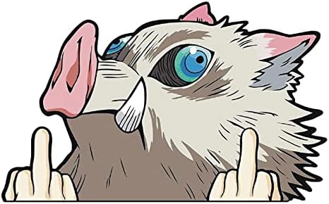 Amazon.com - DAINA 2PCS Inosuke Car Peeker Stickers, 3.5'’x5.5'’ Vinyl ...