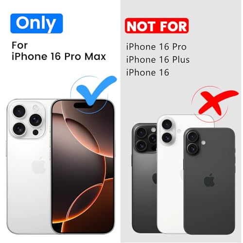 image for Temdan for iPhone 16 Pro Max Case Clear, [Compatible with Magsafe][Ant