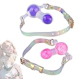 BDSM Gag Mundknebel Extreme Mit Verstellbarem Silikon Ballknebel Für Männer Frauen Paare Fetisch Bondage Mouth Gag Deep Throat Training Bdsm Toys Sexspielzeuge HXLXW（Rosa-S）