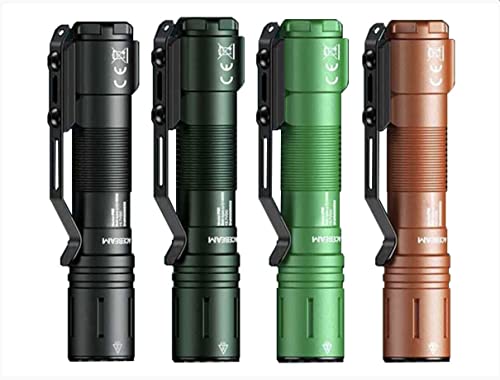ACEBEAM P15 Rechargeable SFT40 HI LED Flashlight - 1700 Lumen, 330 Meters, Various Color Options (EDC Dark Green)