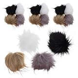 Instalación sin esfuerzo: gracias a la banda elástica, cada bola de pompón artesanal se adhiere instantáneamente a zapatos, bolsos o accesorios de crochet, lo que hace que las actualizaciones de pompones para gorros sean simples y rápidas