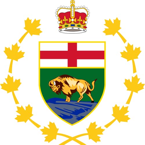 Drapeau XL Manitoba Crest pavillon en tissu résistant