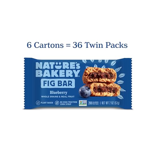 image for Nature's Bakery Nature’s Bakery Whole Wheat Fig Bars, Blueberry, Rea