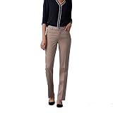 Lee Women's Flex Motion Regular Fit Straight Leg Pant, Flax, 10 Petite