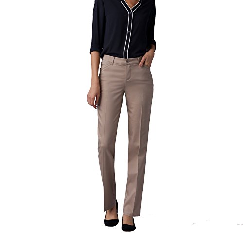 Lee Women's Flex Motion Regular Fit Straight Leg Pant, Flax, 10 Petite #TOP10