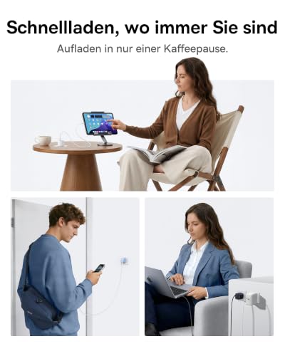 Baseus Enerfill 45W USB C Ladegerät, PD 3.2 AVS GaN Schnellladegerät – Ansicht 6