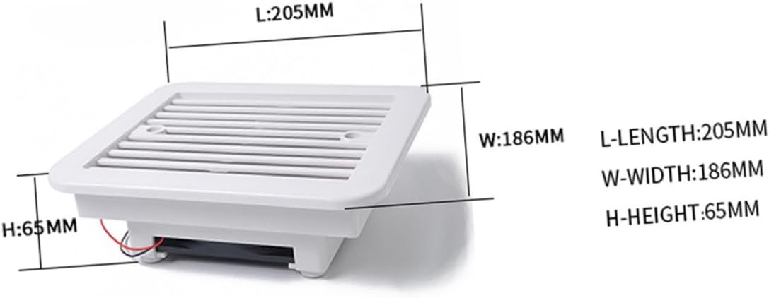 Gatuida Rv Exhaust Fan Bathroom Extractor Fan Silent for Efficient Ventilation Rvs Material for Showers and Kitchens